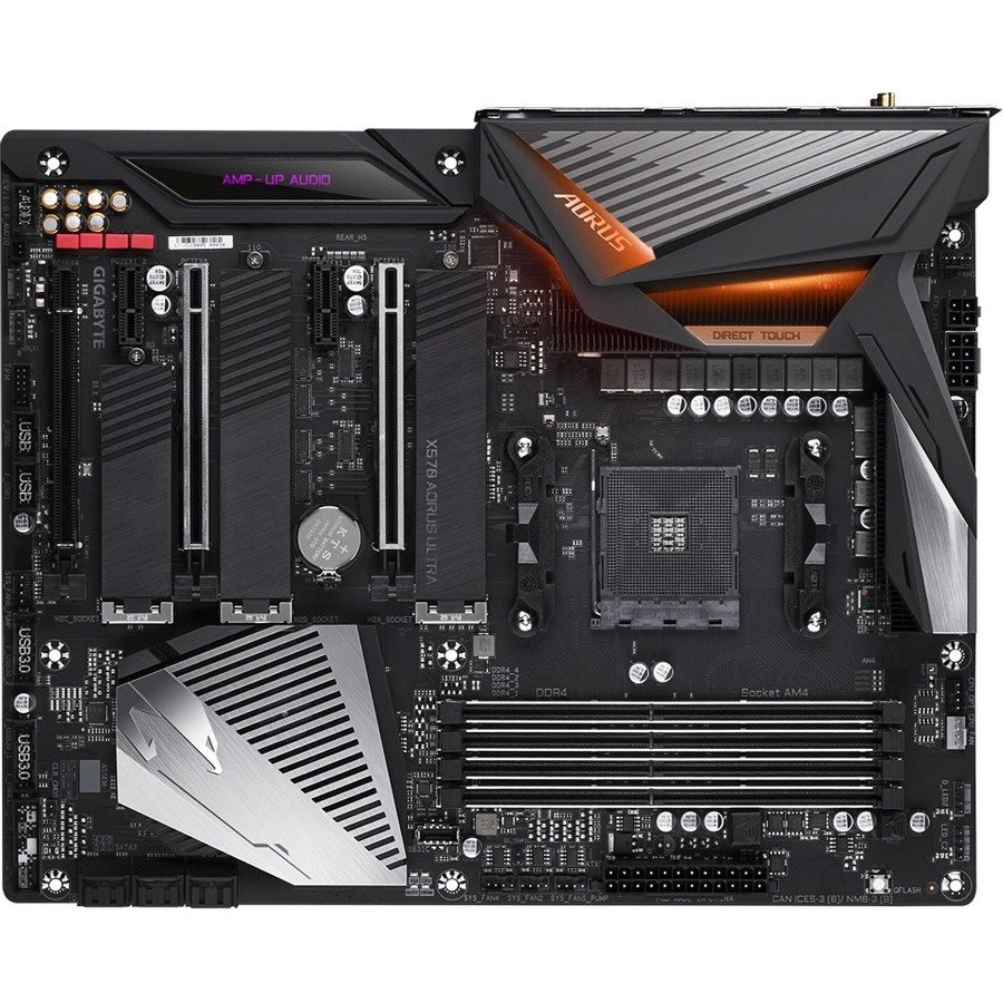 Aorus Ultra Durable X570 AORUS ULTRA Desktop Motherboard - AMD X570 Chipset - Socket AM4 - ATX