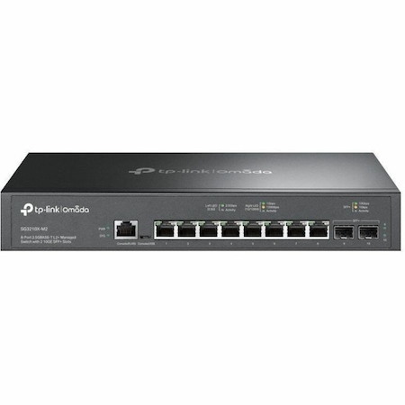 TP-Link Omada 8 Ports Manageable Ethernet Switch - 2.5 Gigabit Ethernet, 10 Gigabit Ethernet - 2.5GBase-T, 10GBase-X
