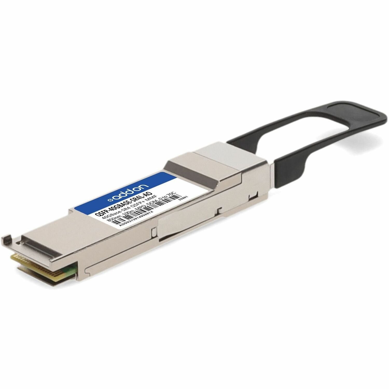 AddOn MSA and TAA 40GBase-SR4L QSFP+ Transceiver (MMF, 850nm, 100m, MPO, DOM)