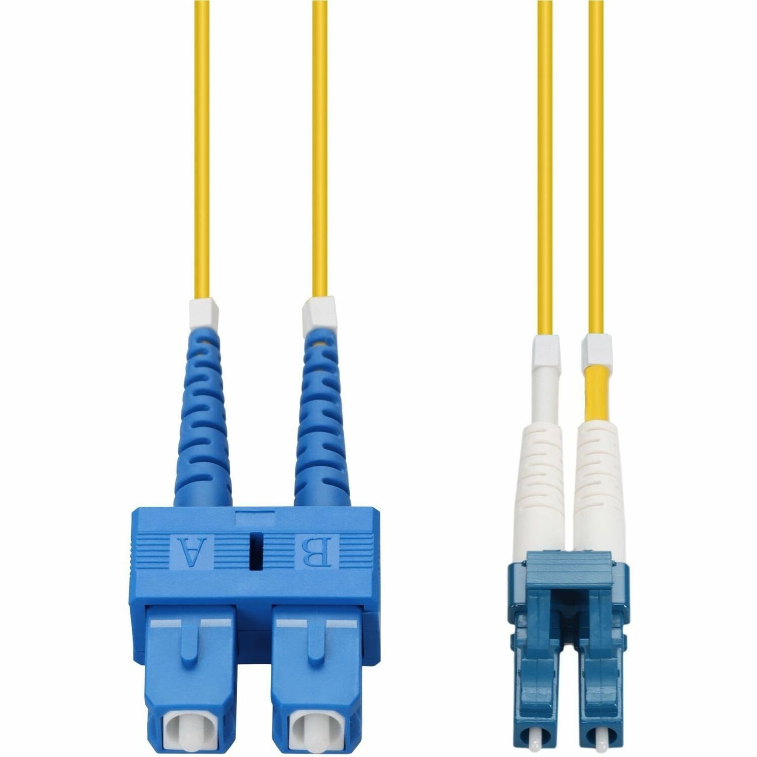 Proline 50m SC to LC Yellow OS2 Duplex OFNP (Plenum-Rated) SMF Fiber Patch Cable