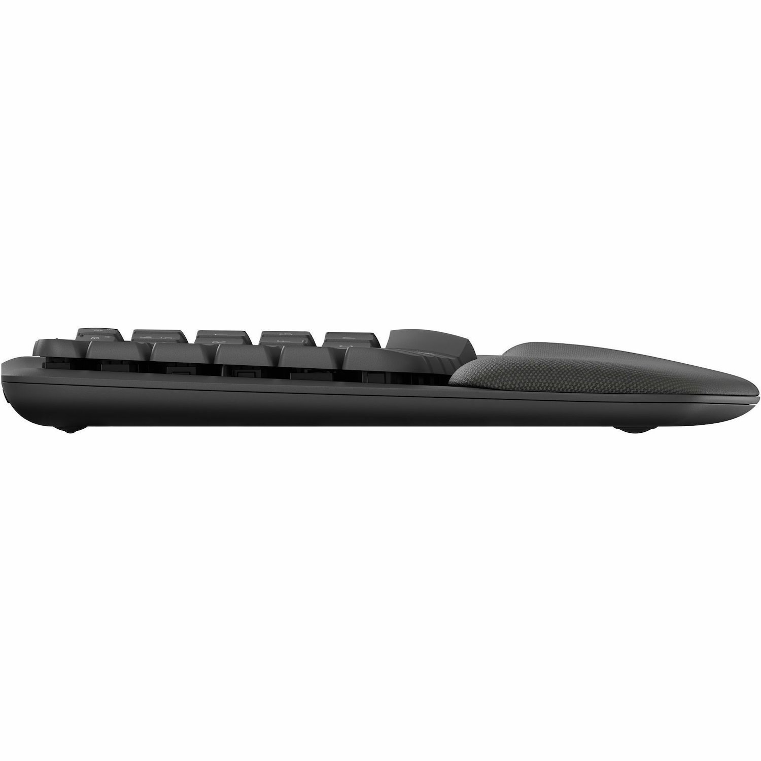 Logitech Wave Keys for Business, Wireless Ergonomic Keyboard with Cushioned Palm Rest, Logi Bolt, Graphite