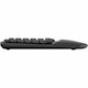 Logitech Wave Keys for Business, Wireless Ergonomic Keyboard with Cushioned Palm Rest, Logi Bolt, Graphite