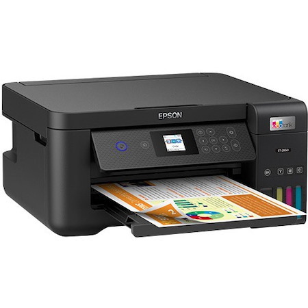 Epson EcoTank ET-2850 Inkjet Multifunction Printer-Color-Copier/Scanner-4800x1200 dpi Print-Automatic Duplex Print-120 sheets Input-1200 dpi Optical Scan-Wireless LAN-Apple AirPrint-Android Printing-Mopria-Epson Remote Print
