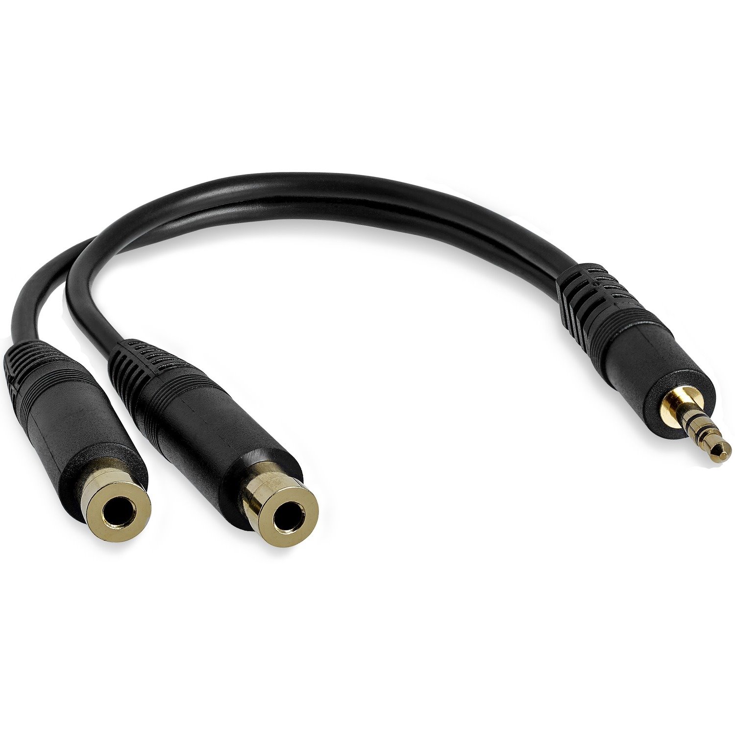 StarTech.com Stereo Splitter Cable - Phono Stereo 3.5mm (M) - Phono 2x Stereo (F) - 6in