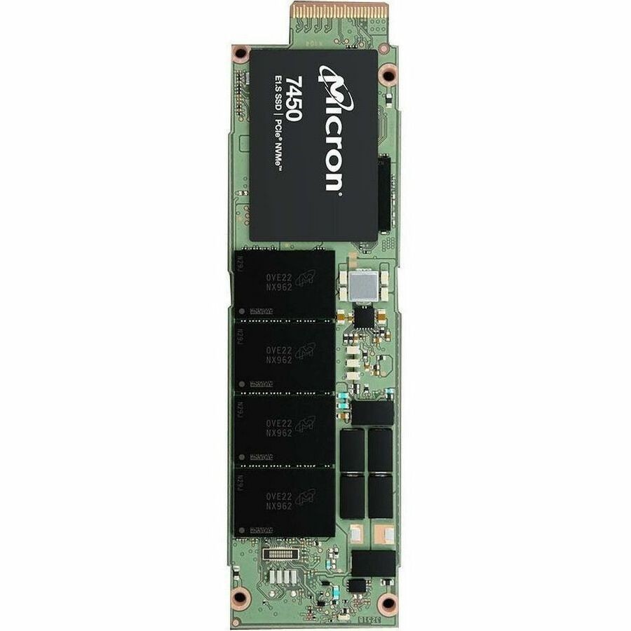 Micron 7450 PRO 3,84 TB Solid state drive - E1.S - EDSFF Intern - PCI Express NVMe (PCI Express NVMe 4.0 x4) - Leesintensief - TAA Compliant
