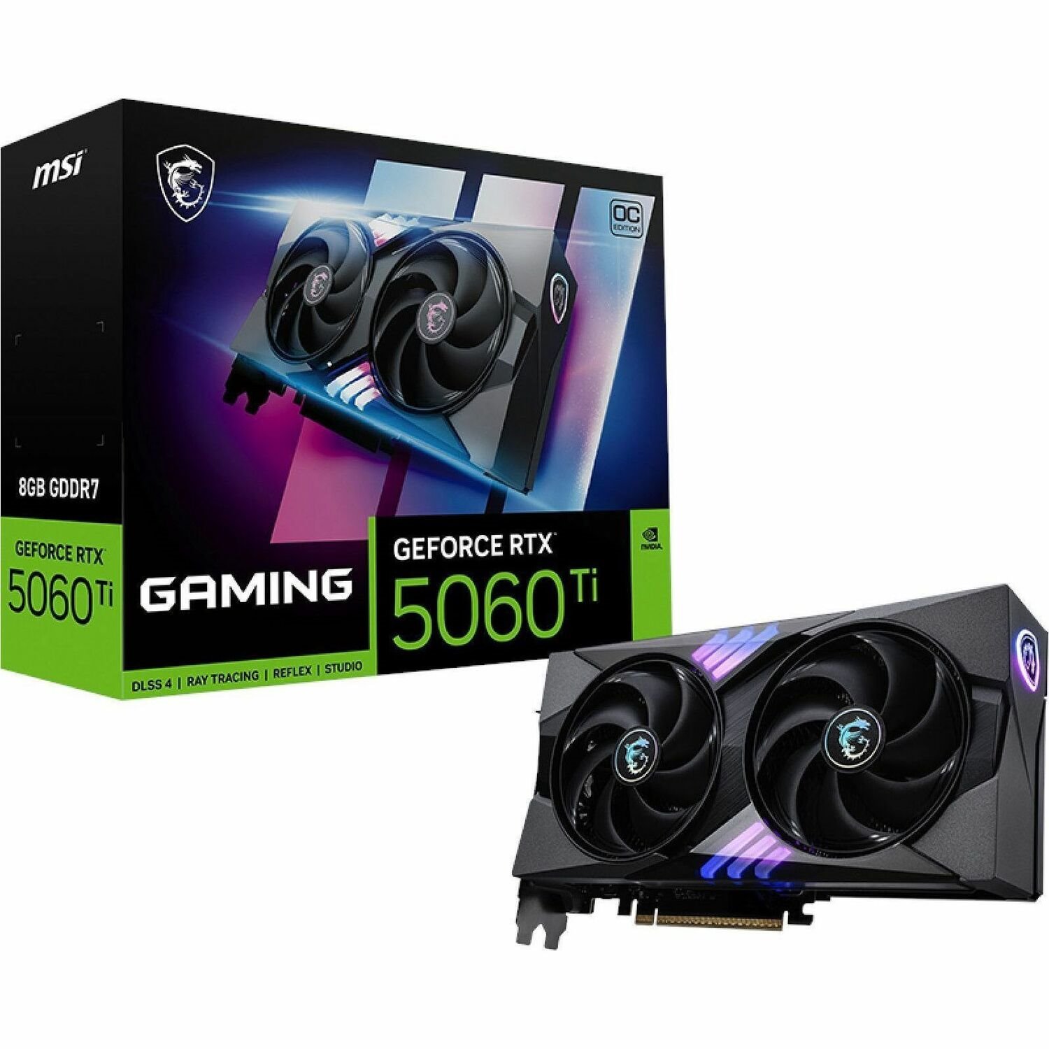 MSI NVIDIA GeForce RTX 5060 Ti Graphic Card - 8 GB GDDR7