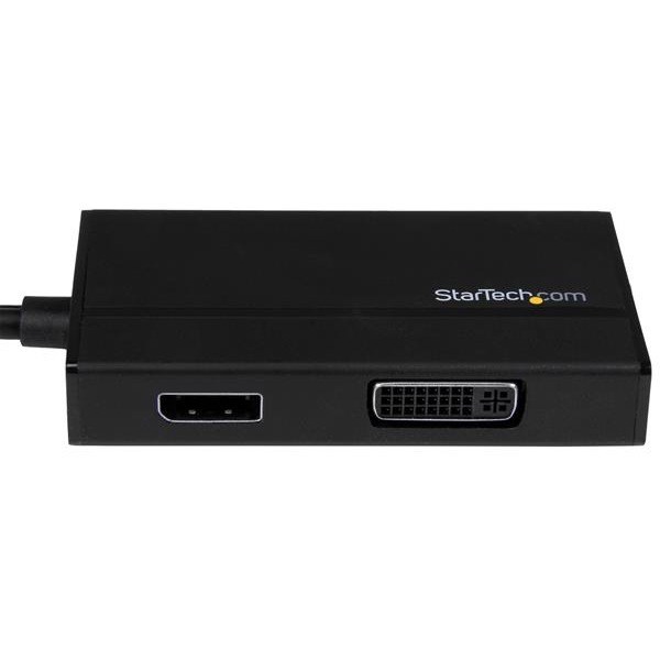 StarTech.com Travel A/V Adapter 3-in-1 HDMI to DisplayPort VGA or DVI - HDMI Adapter - 1920 x 1200