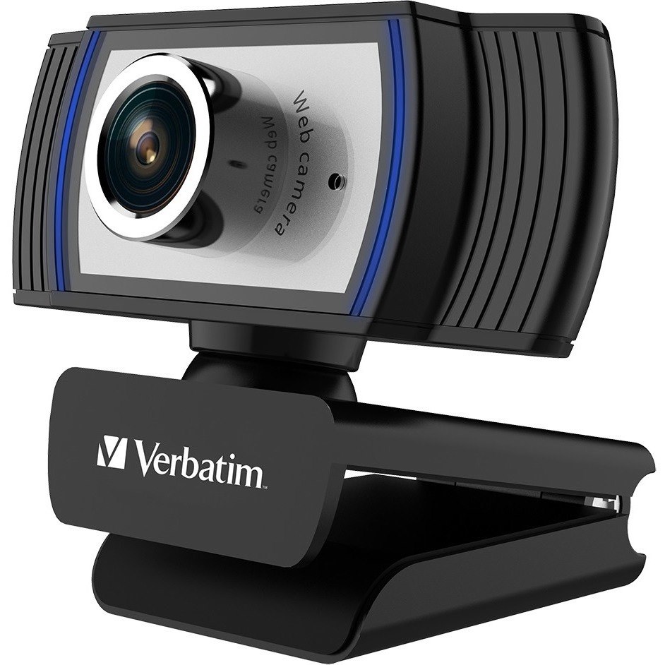 Verbatim Webcam - 2 Megapixel - 30 fps - Black, Silver - USB 2.0