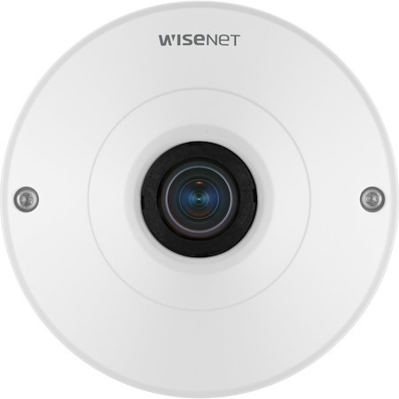 Wisenet QNF-9010 12 Megapixel Indoor Network Camera - Color - Fisheye - White