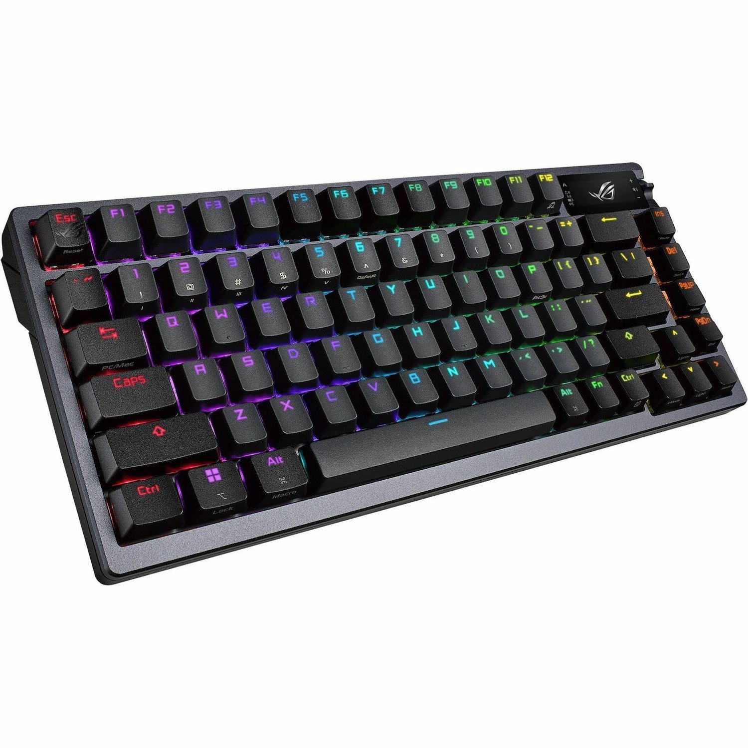 Asus ROG Azoth Gaming Keyboard - Wired/Wireless Connectivity - USB 2.0 Interface - RGB LED - Black