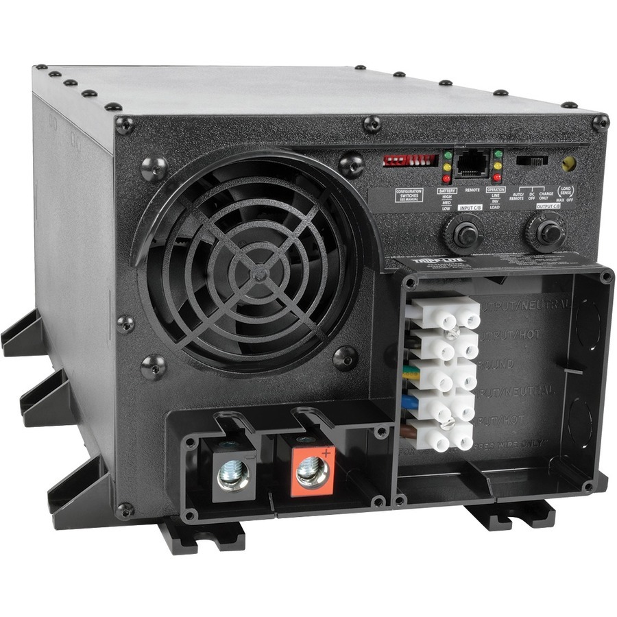 Eaton Tripp Lite Series 2400W PowerVerter APS 24VDC 120V Inverter/Charger with Auto-Transfer Switching, Hardwired