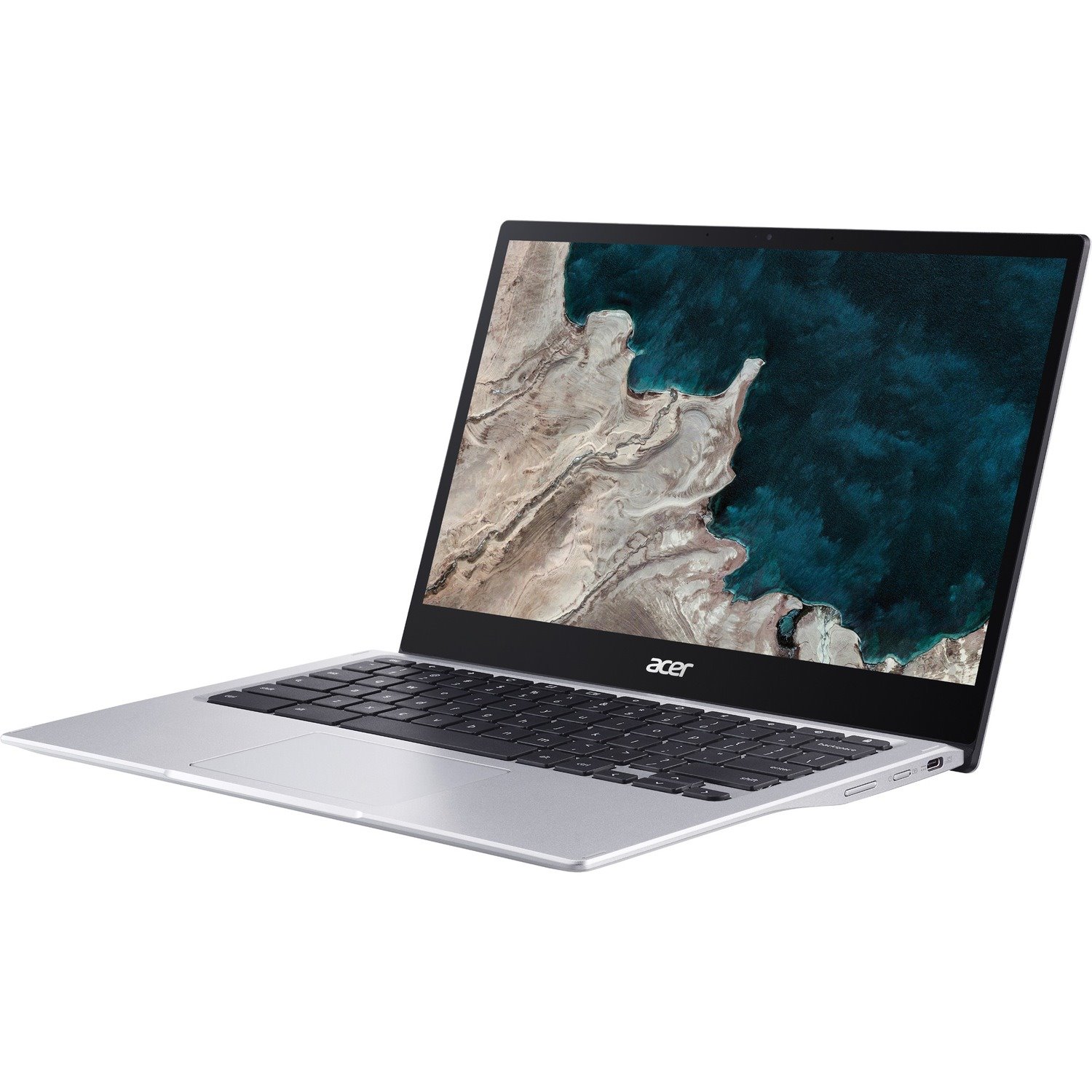 Acer Chromebook Spin 513 CP513-1H CP513-1H-S60F 13.3" Touchscreen Convertible 2 in 1 Chromebook - Full HD - Qualcomm Snapdragon 7c SC7180 - 4 GB - 64 GB Flash Memory - English (US) Keyboard - Pure Silver