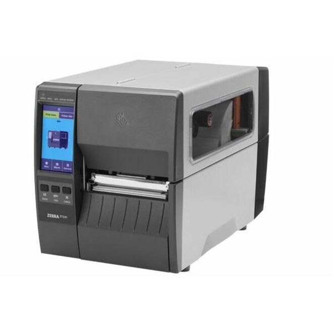 Zebra ZT231 Manufacturing, Transportation & Logistic, Healthcare, Retail Direct Thermal Printer - Monochrome - Label Print - Fast Ethernet - USB - USB Host - Serial - Bluetooth - US - With Cutter