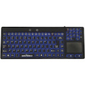 Seal Shield Seal Glow S108PG Keyboard - Cable Connectivity - USB Interface - TouchPad - English (US) - Black