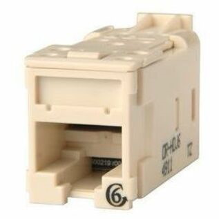 Ortronics Clarity High Density Jack (HDJ) CAT6, T568A/B, Fog White