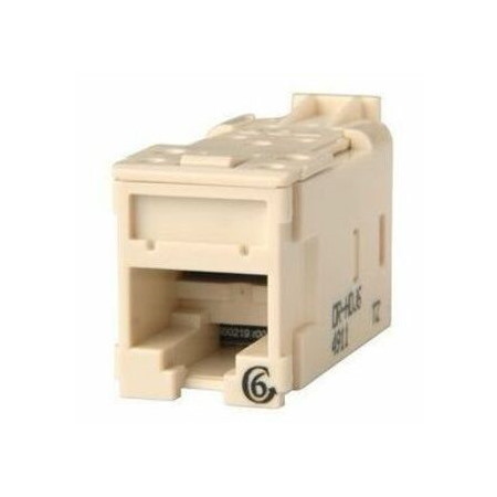 Ortronics Clarity High Density Jack (HDJ) CAT6, T568A/B, Fog White