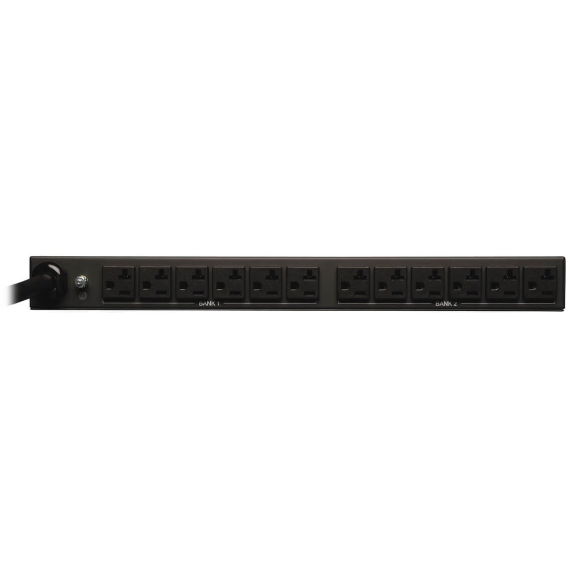 Eaton Tripp Lite Series 2.9kW Single-Phase Local Metered PDU, 120V Outlets (12 5-15/20R), L5-30P, 15 ft. (4.57 m) Cord, 1U Rack-Mount