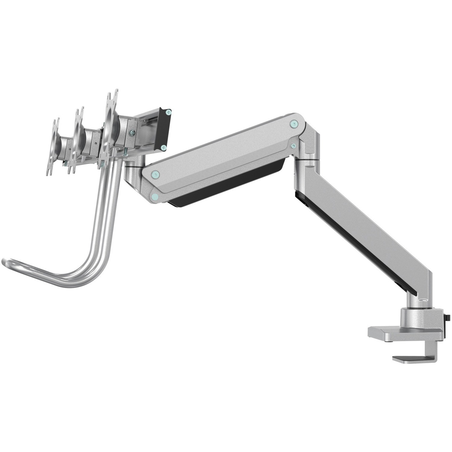 Neomounts Neomounts Pro NM-D775DX3SILVER Desk Mount for Flat Panel Display - Silver