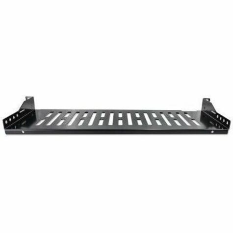 Intellinet 1U Rack-mountable Rack Shelf for Server, Networking, Rack - Jet Black