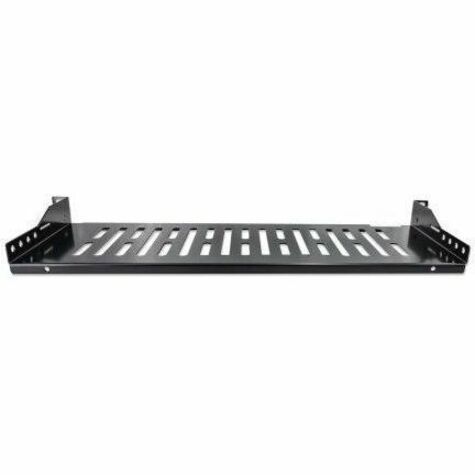 Intellinet 1U Rack-mountable Rack Shelf for Server, Networking, Rack - Jet Black