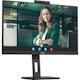 AOC 24P3QW 24" Class Webcam Full HD LCD Monitor - 16:9 - Textured Black