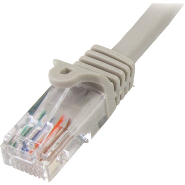 StarTech.com 15 m Cat5e Gray Snagless RJ45 UTP Cat 5e Patch Cable - 15m Patch Cord