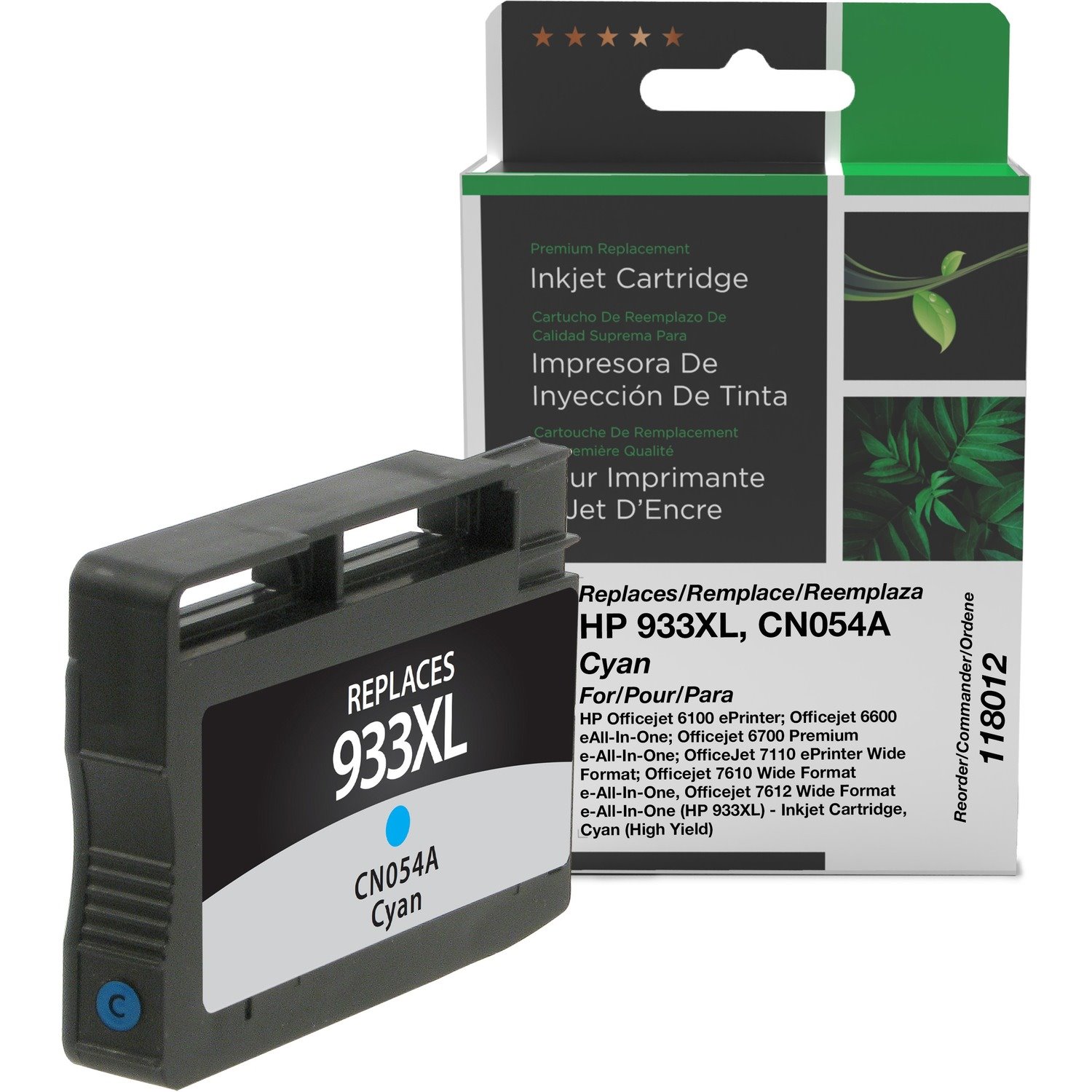 Clover Imaging Remanufactured High Yield Cyan Ink Cartridge for HP 933XL (CN054A)