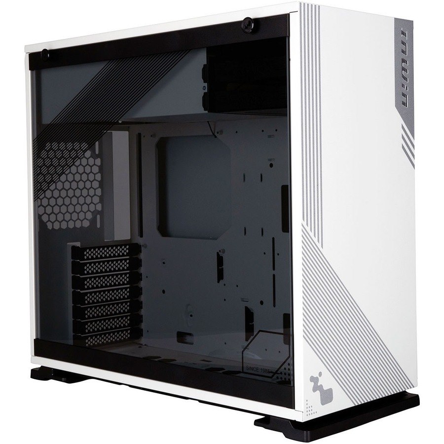 In Win IW-103-WHITE Gaming Computer Case - ATX Motherboard Supported - Mid-tower - Tempered Glass, SECC, Polycarbonate, Acrylonitrile Butadiene Styrene (ABS) - White