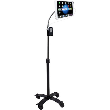 CTA Compact Security Gooseneck Floor Stand for 7-13 Inch Tablets, including iPad 10.2-inch (7th/ 8th/ 9th Gen.)