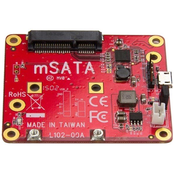 StarTech.com USB to mSATA Converter for Raspberry Pi and Development Boards - USB to mini SATA Adapter for Raspberry Pi