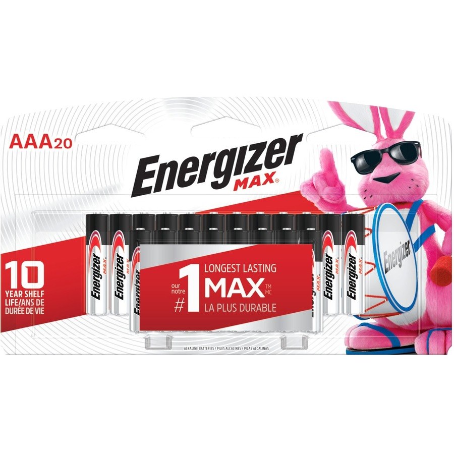 Energizer MAX Alkaline AAA Batteries, 20 Pack