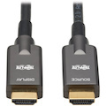Eaton Tripp Lite Series High-Speed Armored HDMI Fiber Active Optical Cable (AOC) - 4K @ 60 Hz, HDR, 4:4:4, M/M, Black, 10 m (33 ft.)