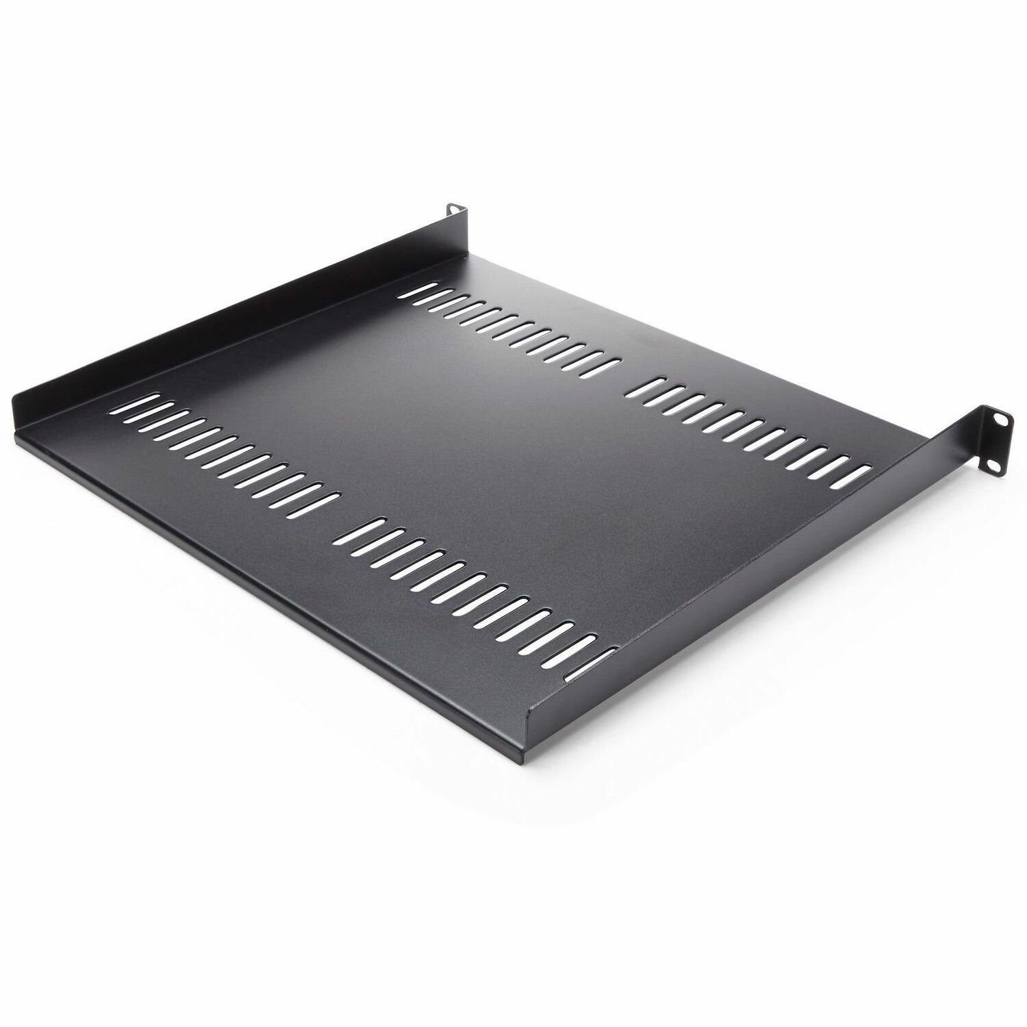 StarTech.com 1U Server Rack Cabinet Shelf - Fixed 16" Deep Cantilever Rackmount Tray for 19" Data/AV/Network Enclosure w/Cage Nuts, Screws