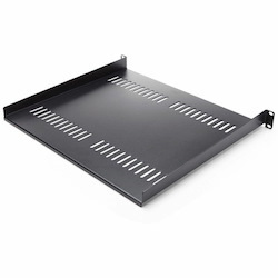 StarTech.com 1U Server Rack Cabinet Shelf - Fixed 16" Deep Cantilever Rackmount Tray for 19" Data/AV/Network Enclosure w/Cage Nuts, Screws