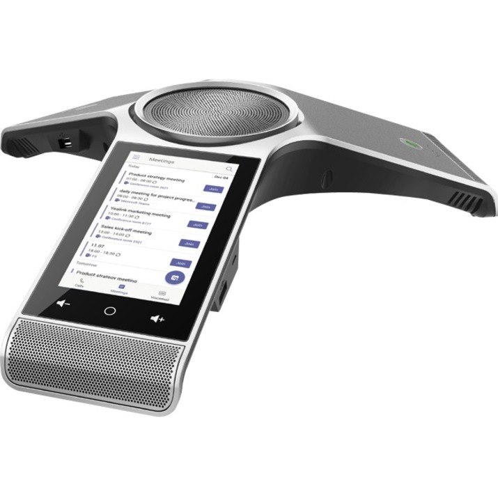 Yealink CP960-Teams IP Conference Station - Corded/Cordless - Bluetooth, Wi-Fi - Tabletop - Space Silver