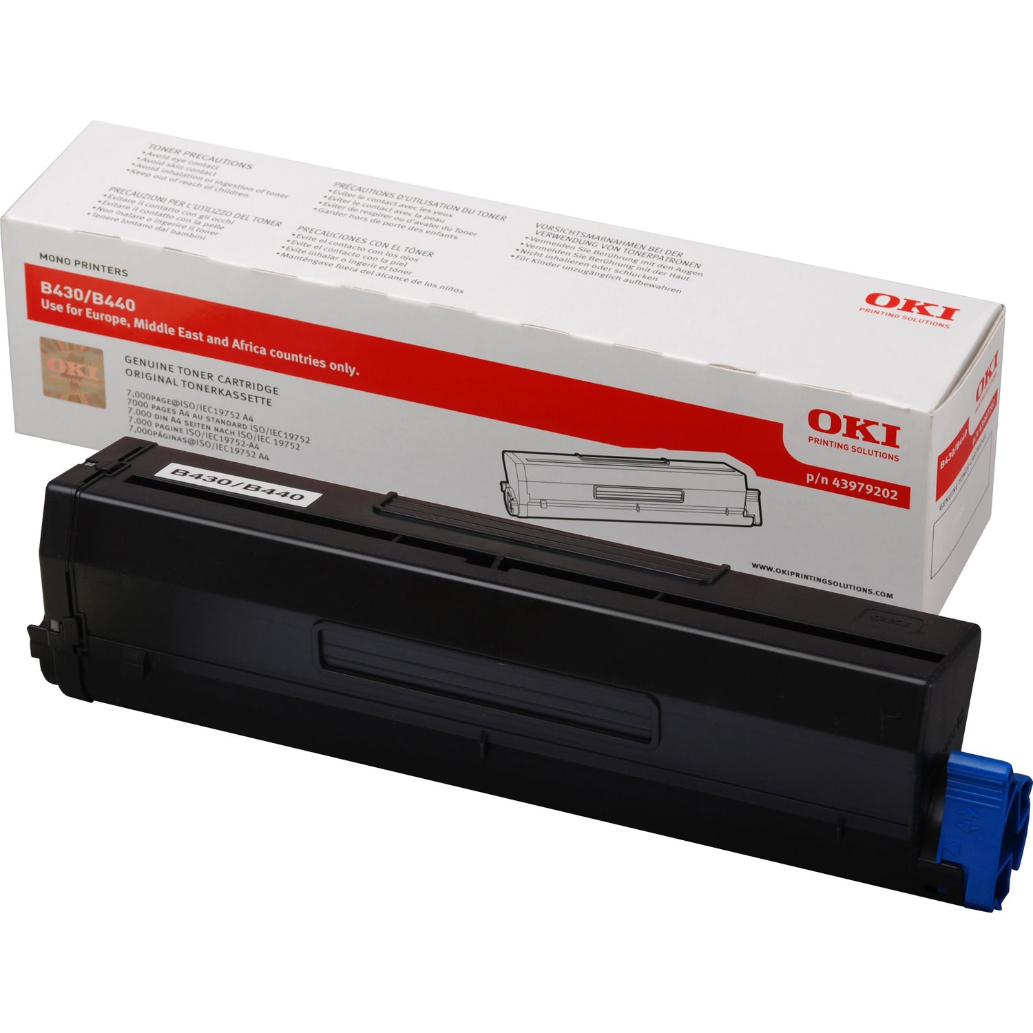 Oki 43979202 Original Laser Toner Cartridge - Black Pack