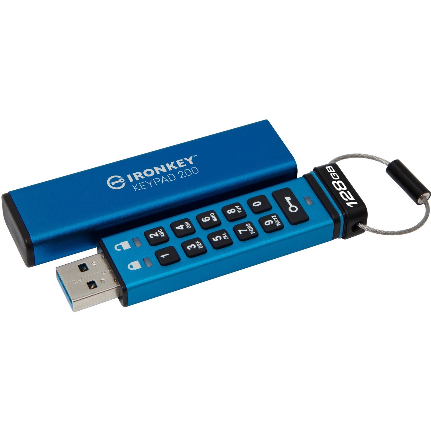 128GB IronKey Keypad200 AES-256 Encryp