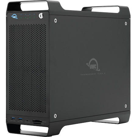 OWC 128TB ThunderBay Flex 8 - 8-Bay Enterprise HDD Storage + Docking + PCIe Expansion Solution