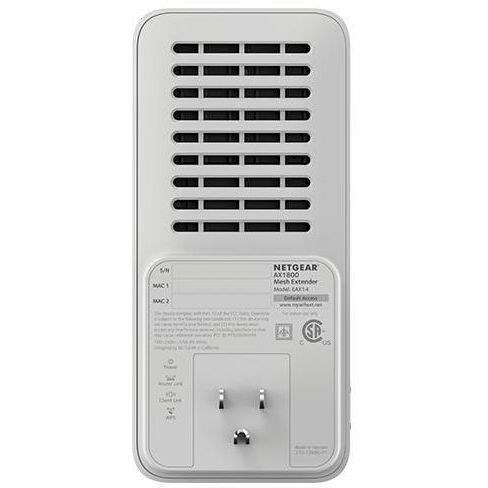 Netgear EAX11 Dual Band IEEE 802.11 a/b/g/n/ac/ax/k/i 1.60 Gbit/s Wireless Range Extender - Indoor