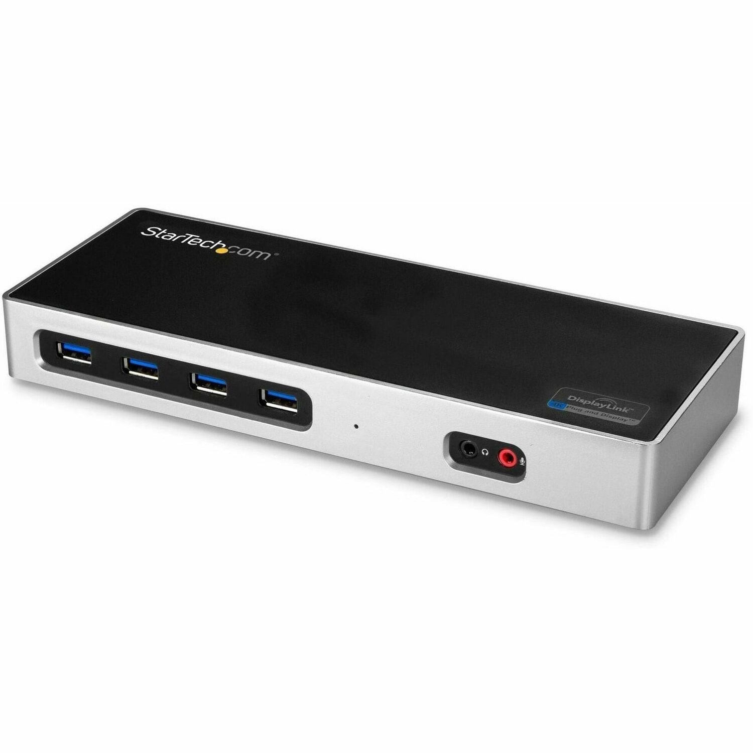 StarTech.com USB-C & USB-A Dock, Dual Monitor 4K 60Hz Dock met DisplayPort/HDMI, Hybride USB 3.0 Docking Station, 6x USB-A Hub, GbE