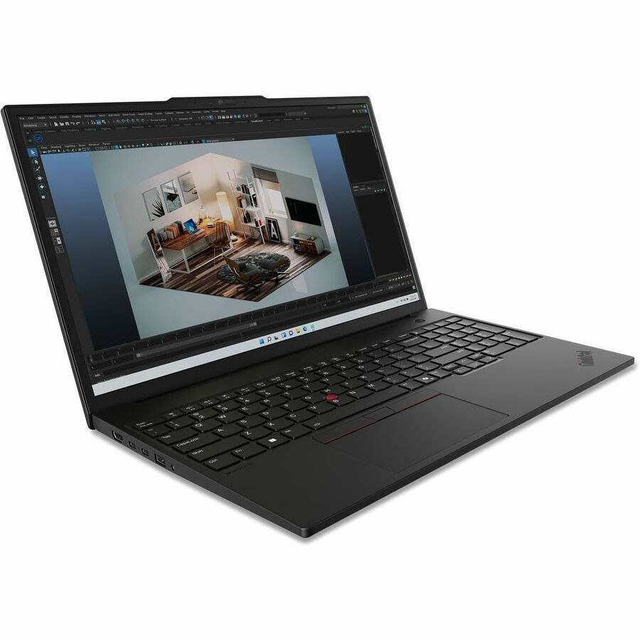 Lenovo ThinkPad P16s Gen 3 21KS001MCA 16" Notebook - WUXGA - Intel Core Ultra 7 155H - 16 GB - 512 GB SSD - French Keyboard - Black