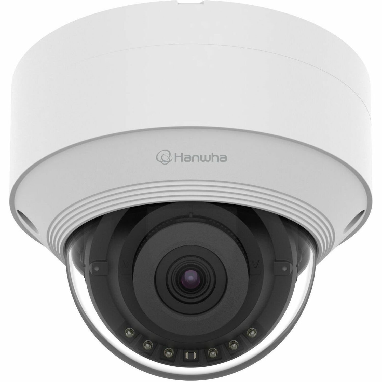 Wisenet QNV-C8013R 5 Megapixel Outdoor Network Camera - Color - Dome - White - TAA Compliant