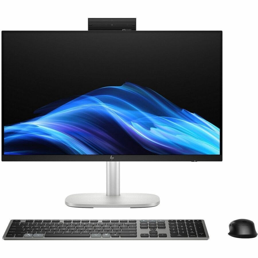 HP EliteStudio 8 AiO G1i All-in-One Computer - Intel Core Ultra 5 235 - vPro Technology - 16 GB - 512 GB SSD - 23.8" Full HD - Desktop - Pike Silver