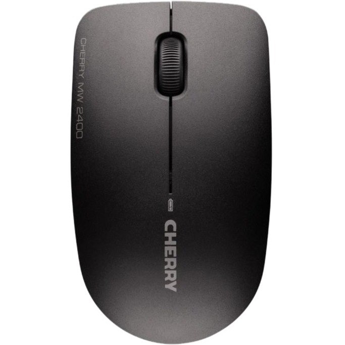 CHERRY MW 2400 Mouse - Radio Frequency - USB 2.0 - Optical - 3 Button(s) - Black - 10