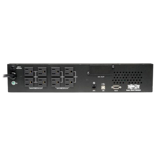 Tripp Lite by Eaton SmartPro 1500VA 1350W 120V Line-Interactive Sine Wave UPS - 8 Outlets, Network Card Option, LCD, USB, DB9, 2U Rack/Tower