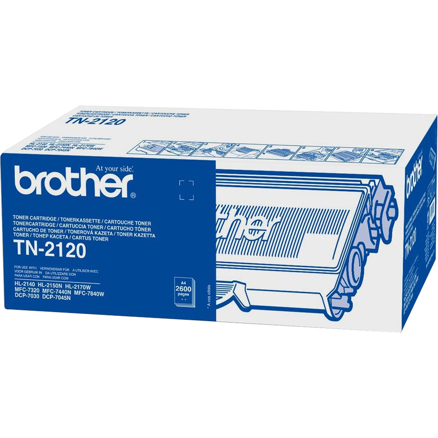 Brother TN-2120 Original Laser Toner Cartridge - Black - 1 Pack