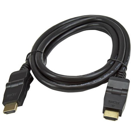 StarTech.com 6ft Swivel HDMI Cable, 4K 30Hz High Speed Rotating UHD HDMI Cord, HDMI 1.4 Pivot Cable with 180° Swivel Connector M/M