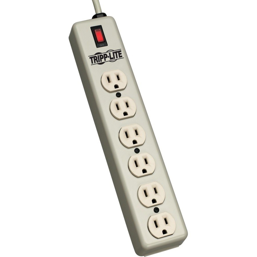 Eaton Tripp Lite Series Industrial Power Strip, 6-Outlet, 6 ft. (1.8 m) Cord, Beige