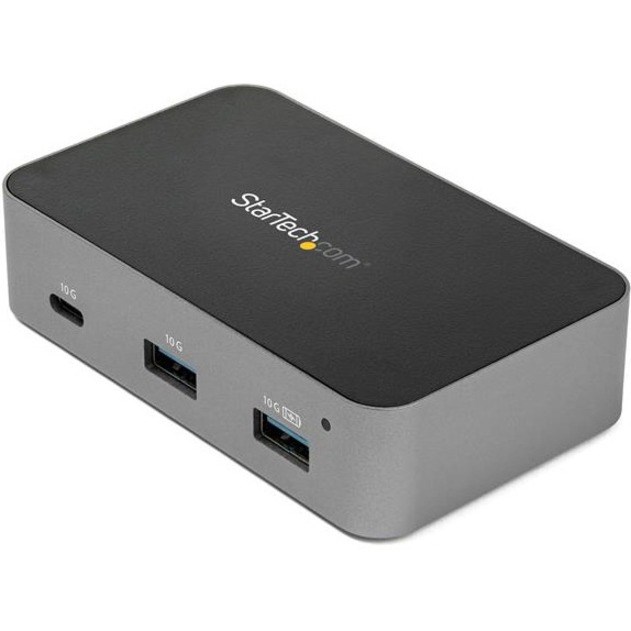 StarTech.com 4-Port USB C Hub - USB 3.2 Gen 2 (10 Gbps) - 3x USB-A & 1x USB-C - Powered - Universal Adapter Included