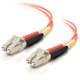 C2G 3.3ft (1m) LC-LC 62.5/125 OM1 Duplex Multimode PVC Fiber Optic Cable - Orange